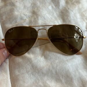 Ray-Ban polarized tan sunglasses